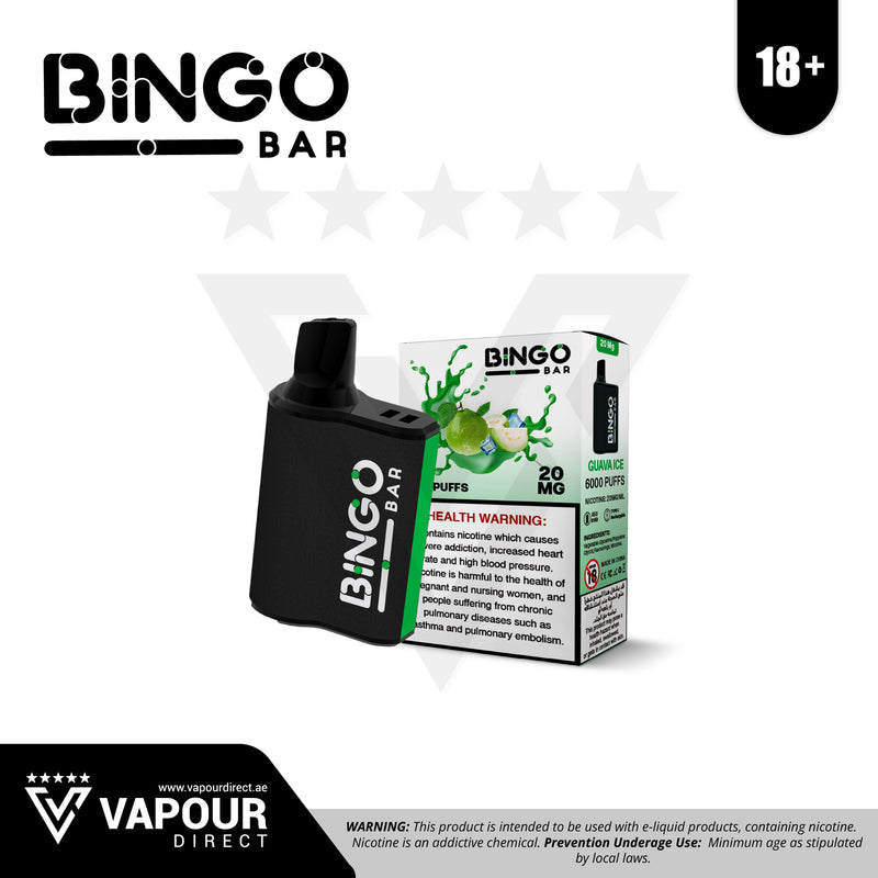 Bingo Bar 6000 Puffs 20mg - Guava Ice