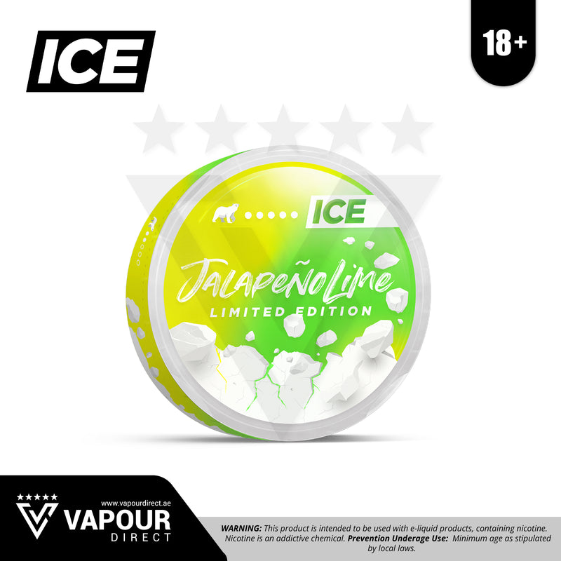ICE Nicotine Pouch/SNUS 16.5mg Jalapeño Lime (Limited Edition)