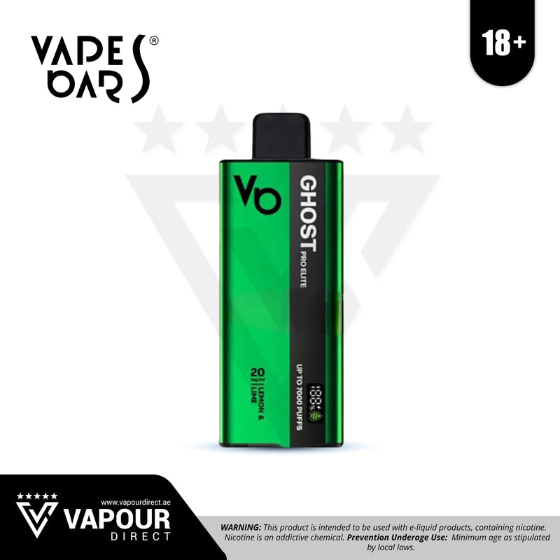 Vapes Bars Ghost Pro Elite Lemon and Lime 20mg 7000 Puffs