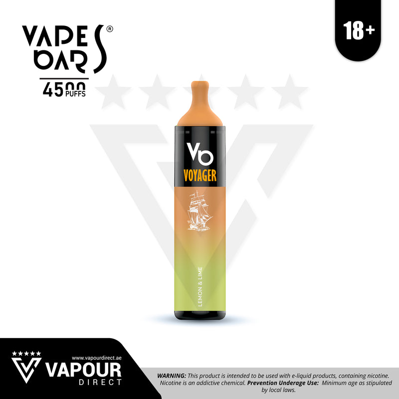 Vapes Bars Voyager Lemon and Lime 50mg 4500 Puffs