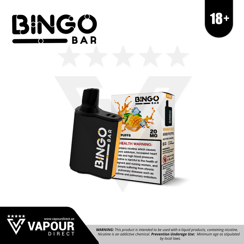 Bingo Bar 6000 Puffs 20mg - Mango Ice