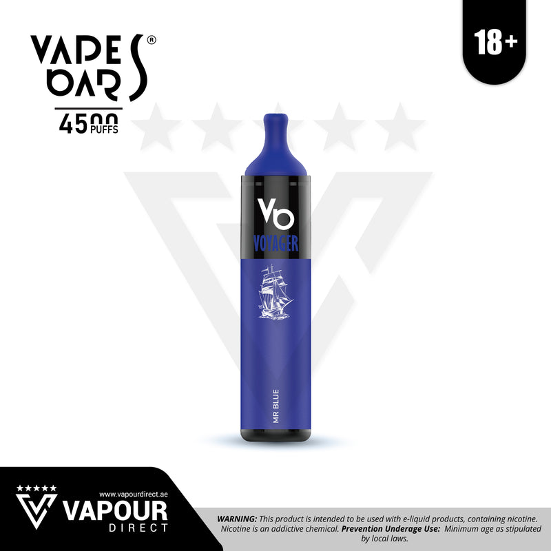 Vapes Bars Voyager Mr. Blue 50mg 4500 Puffs