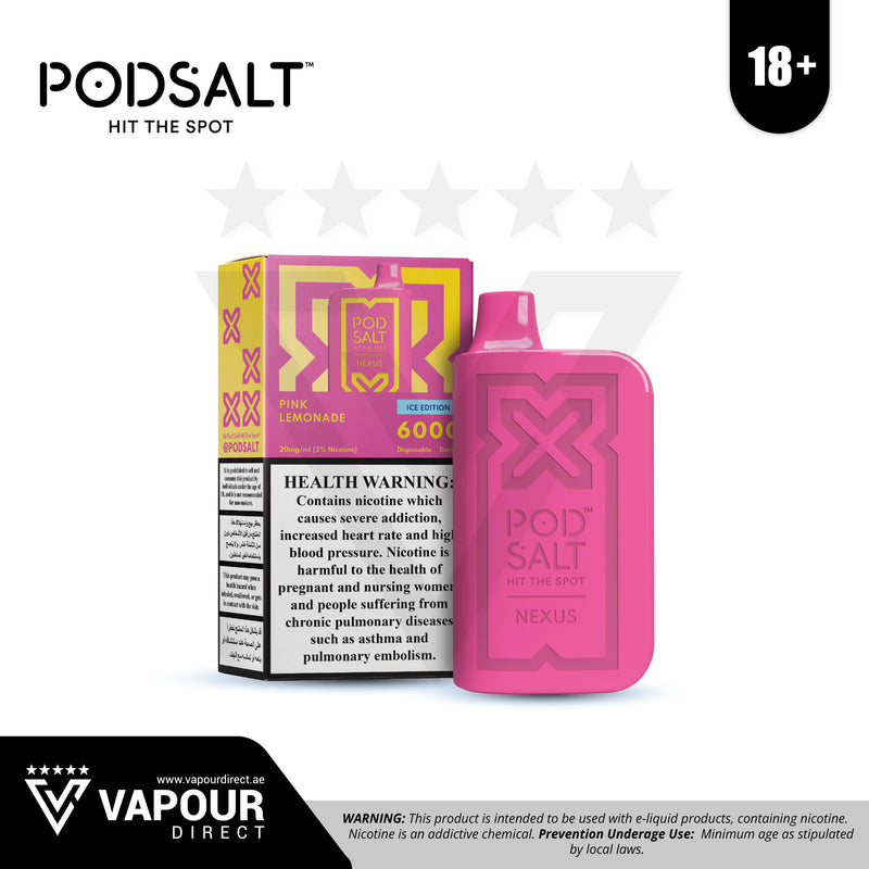 Pod Salt Nexus Pink Lemonade 20mg 6000 Puffs