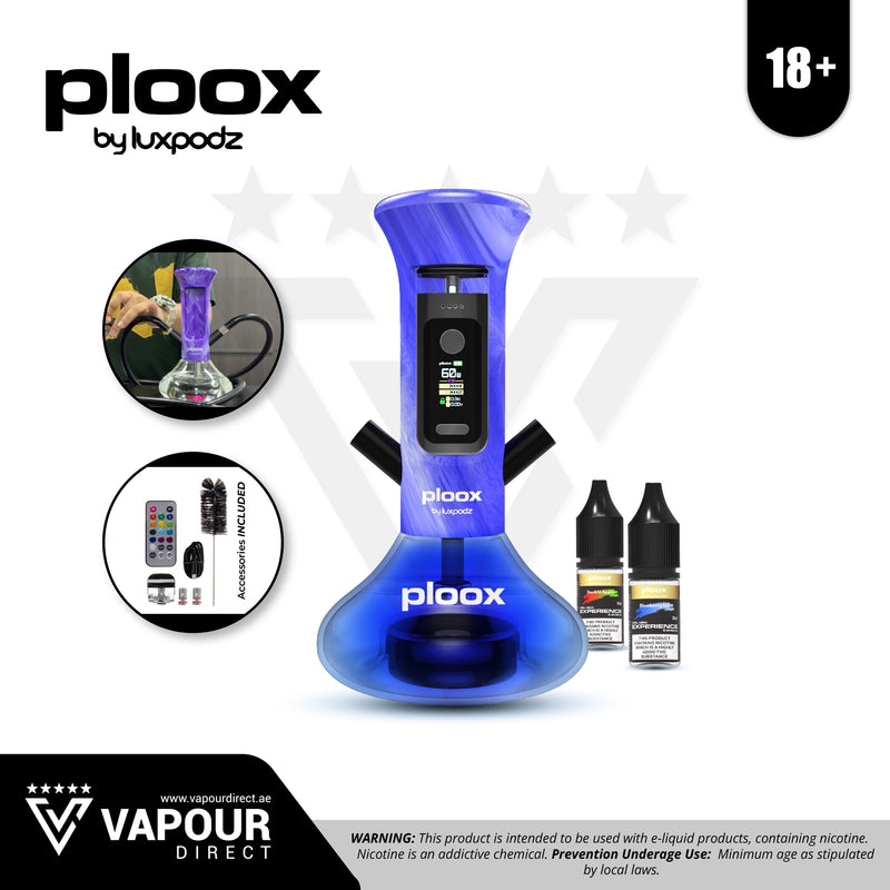 Ploox Electronic Shisha Kit by Luxpodz - Resin Purple