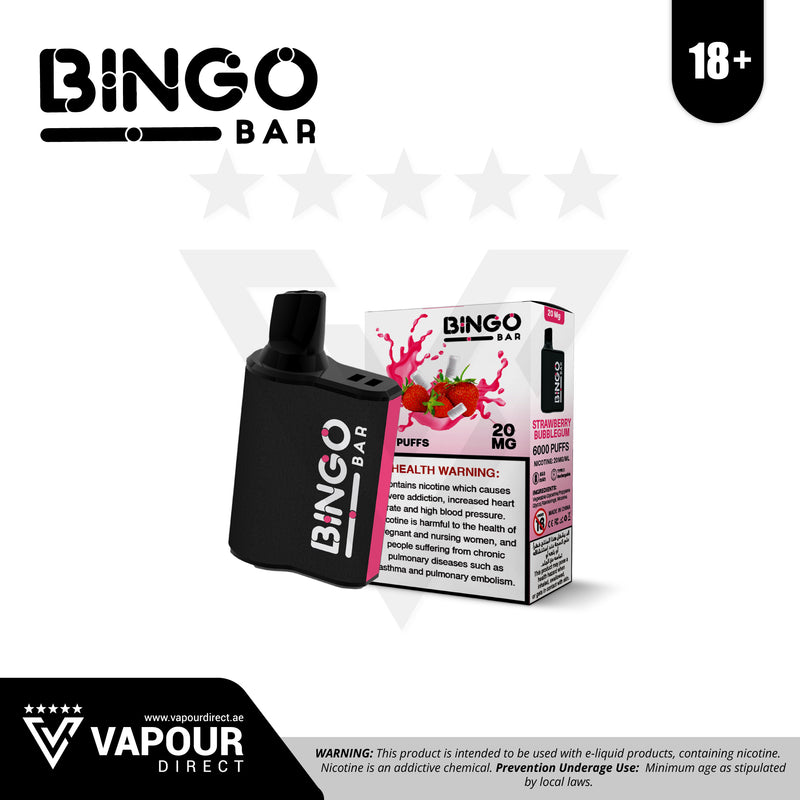 Bingo Bar 6000 Puffs 20mg - Strawberry Bubblegum