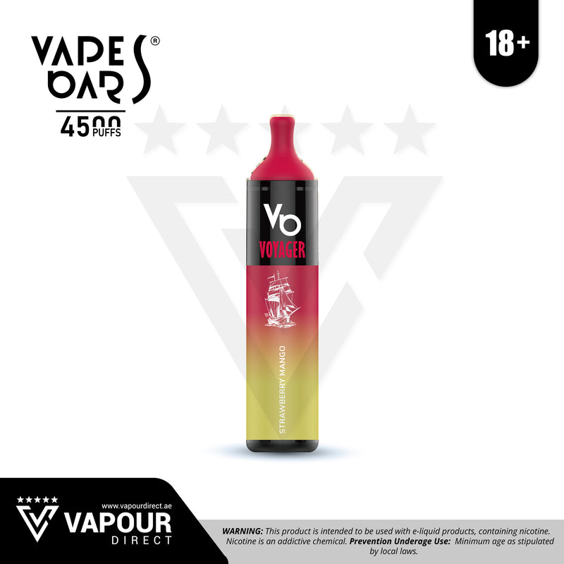 Vapes Bars Voyager Strawberry Mango 50mg 4500 Puffs