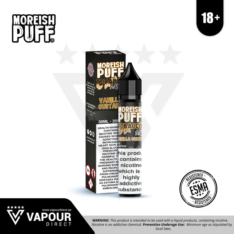 Moreish Puff - Vanilla Custard Tobacco 20mg 30ml
