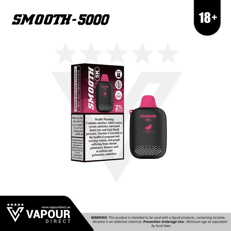 Smooth Disposables 20mg 5000 Puffs - Watermelon Ice