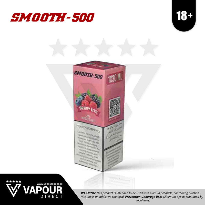 Smooth 500 Saltnic 20mg 30ml - Berry Lite