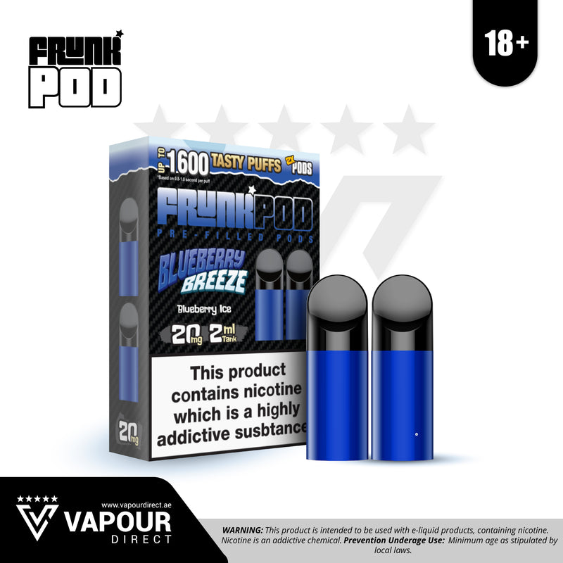Frunk Pre-filled Pods 20mg 1600 Puffs - Blueberry Breeze