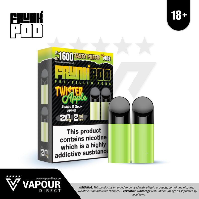 Frunk Pre-filled Pods 20mg 1600 Puffs - Twisted Apple