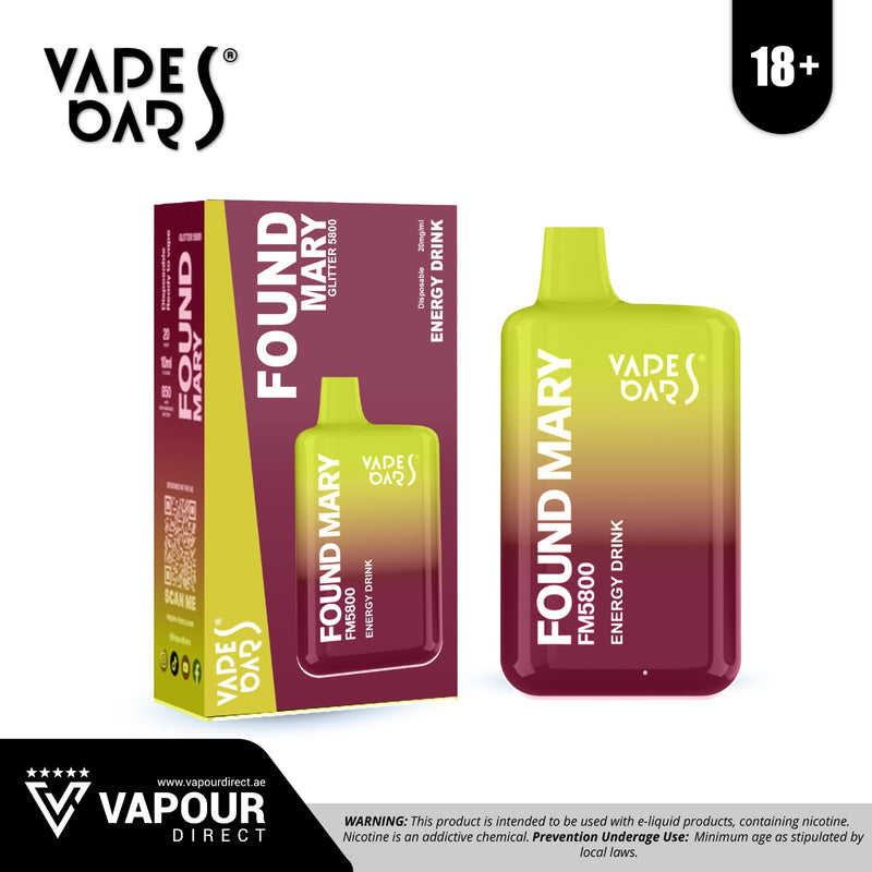 Vapes Bars Found Mary 5800 Puffs - Energy Drink 20mg