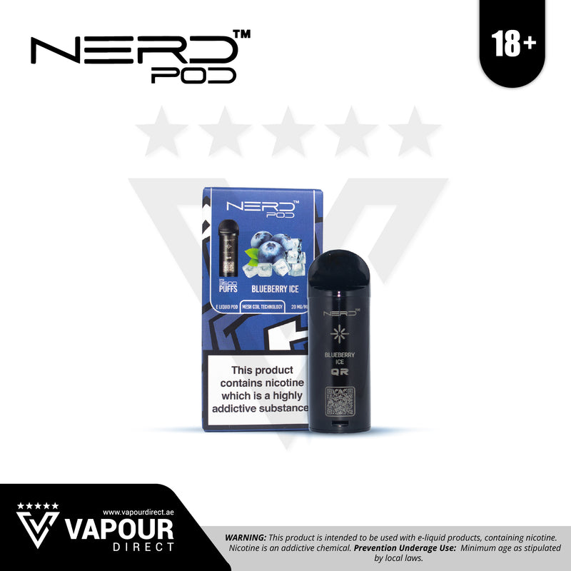 Nerd Replacement Pods 3500 Puffs - Blueberry Ice 20mg