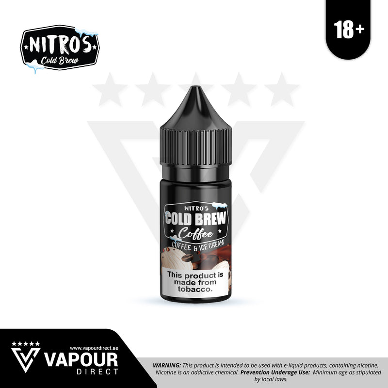 NITROS COLD BREW - Coffee & Ice Cream 50mg 30ml Vapour Direct UAE NITROS COLD BREW - Coffee & Ice Cream 50mg 30ml Vapour Direct UAE