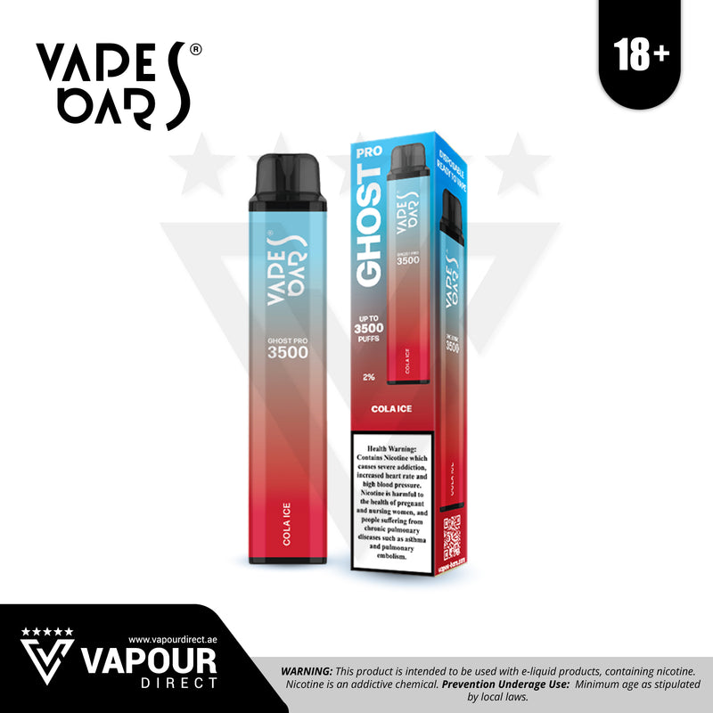 Vapes Bars Ghost Pro 3500 Puffs - Cola Ice 20mg