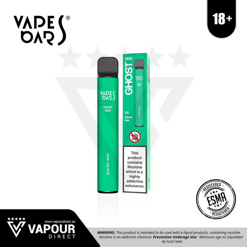 Vapes Bars Ghost 800 Puffs - Glacier Mint 20mg