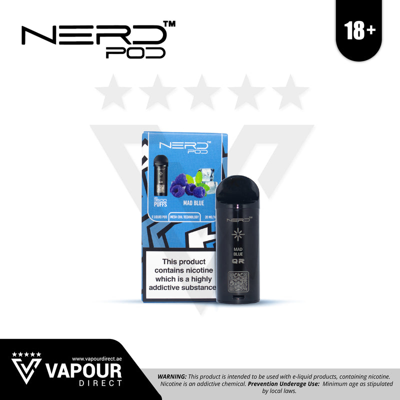 Nerd Replacement Pods 3500 Puffs - Mad Blue 20mg