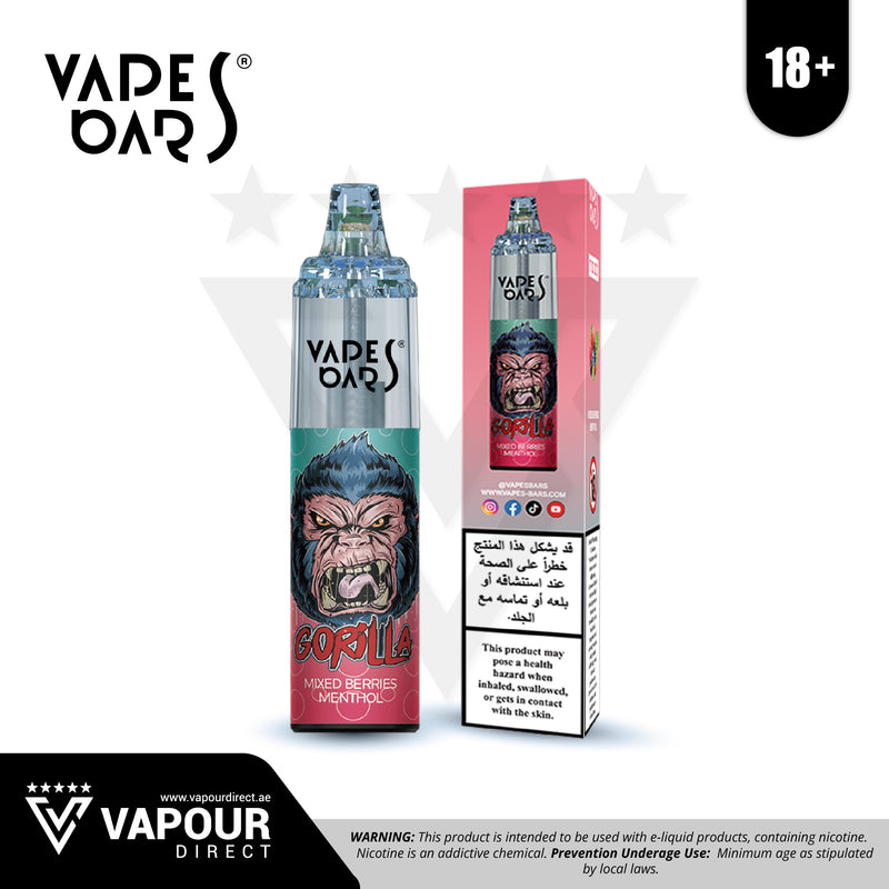 Vapes Bars Gorilla 7000 Puffs 20mg - Mixed Berry Menthol