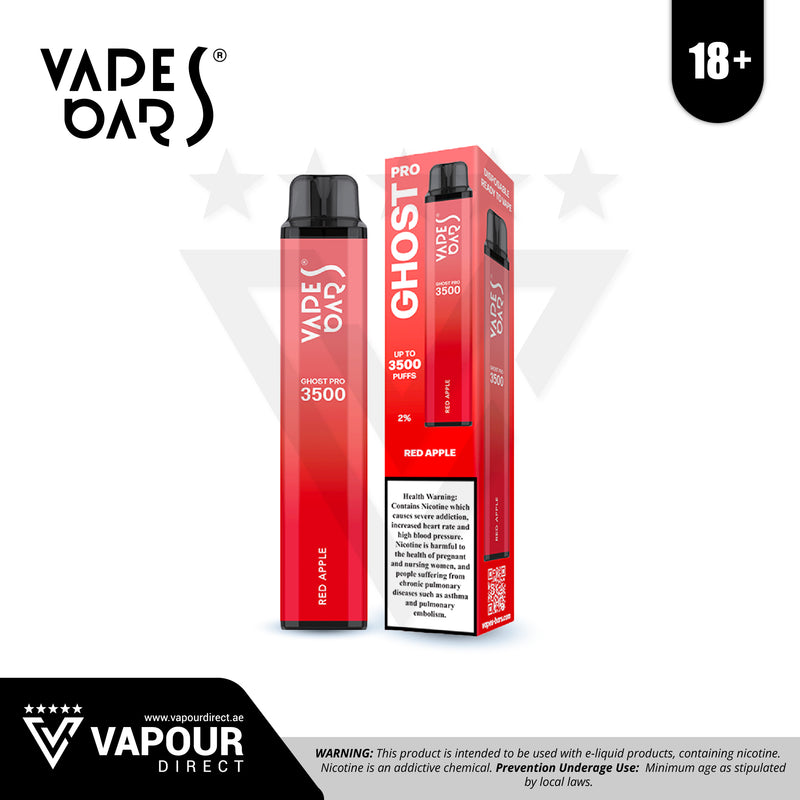 Vapes Bars Ghost Pro 3500 Puffs - Red Apple 20mg
