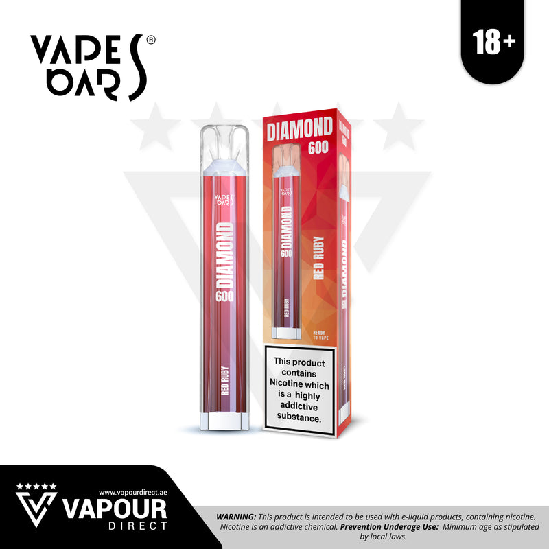 Vapes Bars Diamond 600 puffs 20mg - Red Ruby
