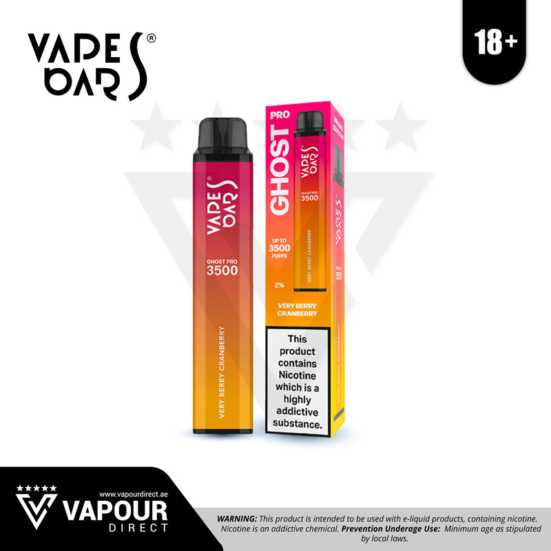 Vapes Bars Ghost Pro 3500 Puffs - Very Berry Cranberry 20mg